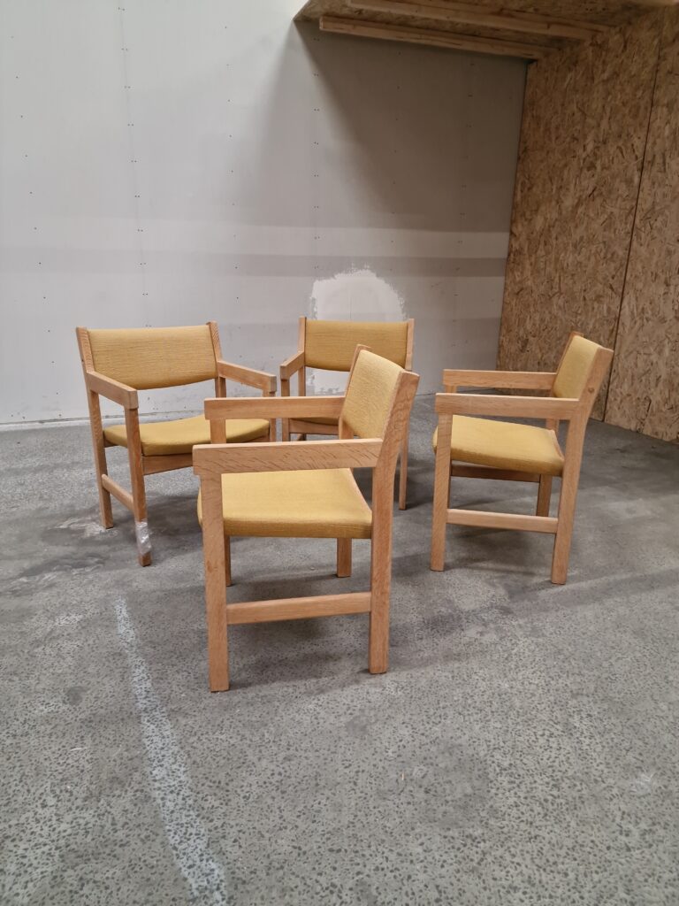 Wegner, Getama Fire armstole i massiv egetræ, Wegner, Getama — billede 2