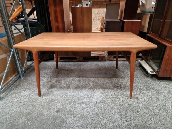 Spisebord med tillægsplader, teak, J.L.Møller