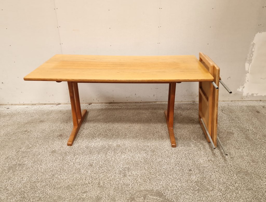 Børge Mogensen Børge Mogensen, Spisebord med shakerstel og tillægsplader, model C18, egetræ — billede 6