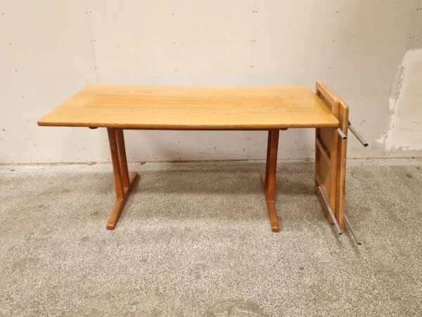Børge Mogensen Børge Mogensen, Spisebord med shakerstel og tillægsplader, model C18, egetræ — billede 6