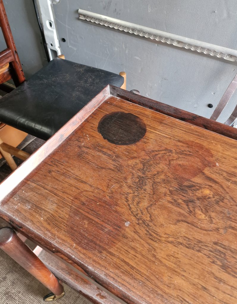 Poul Hundevad, Domus Danica Poul Hundevad. Bakkebord/serveringsvogn med udtræk, palisander — billede 8