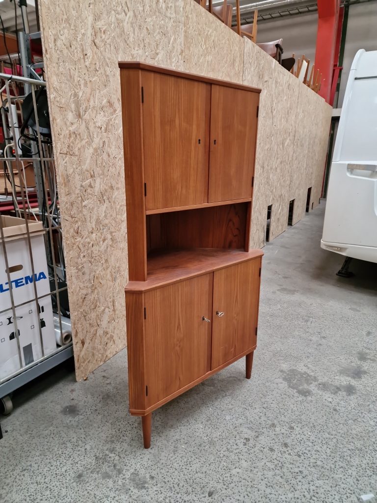 Hjørneskab, teak — billede 3