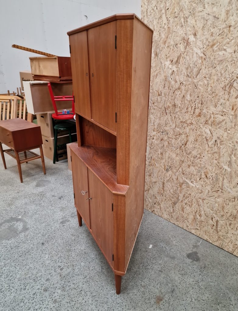 Hjørneskab, teak — billede 4