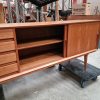 Omann Jr model 18 Lang lav skænk, skuffer og skydelåger, teak, Omann Jr model 18 — billede 5