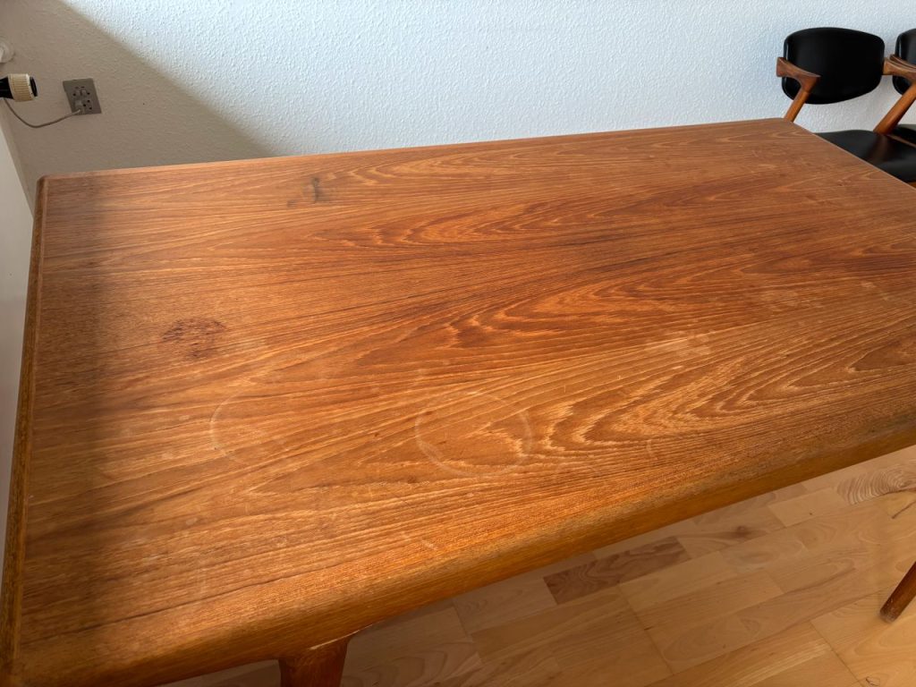 J.L. Møller Spisebord med tillægsplader, teak, J.L.Møller — billede 4