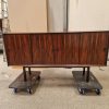 Mid-century modern credenza: Stylish vintage sideboard, buffet cabinet for storage.