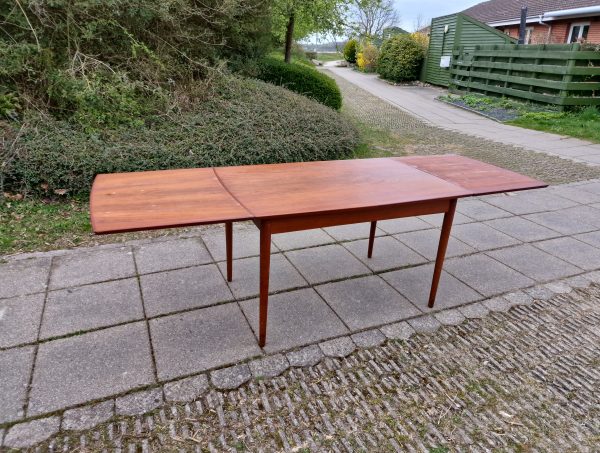 Spisebord, teak, hollandsk udtræk