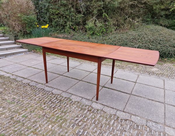 Spisebord, teak, hollandsk udtræk