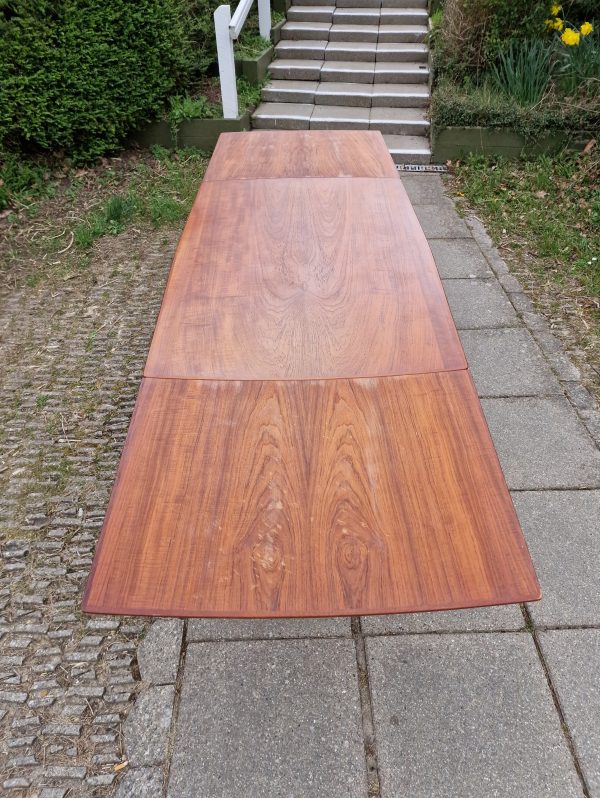 Spisebord, teak, hollandsk udtræk