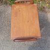 Sengebord med to skuffer, teak — billede 6