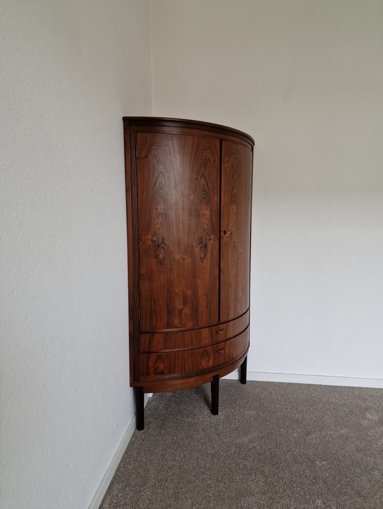Hjørneskab, rundet, palisander — billede 3