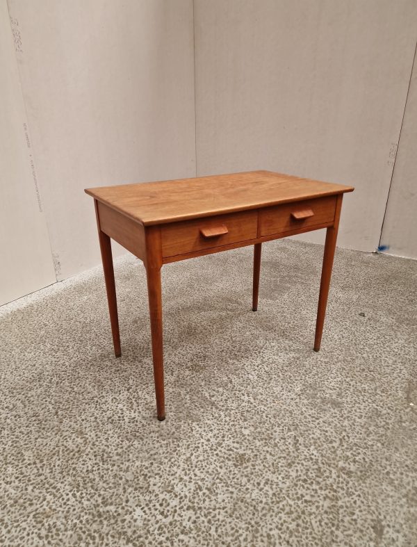Konsolbord med to skuffer, teak