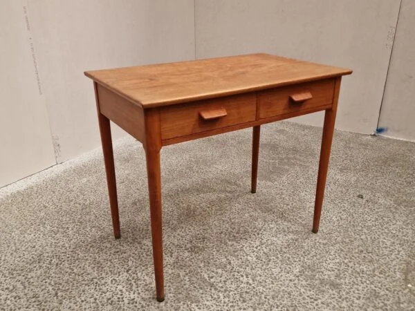 Konsolbord med to skuffer, teak