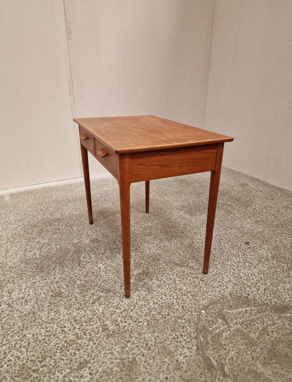 Konsolbord med to skuffer, teak