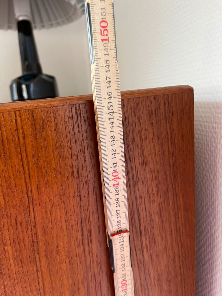 Hjørneskab, teak, glasdør — billede 4