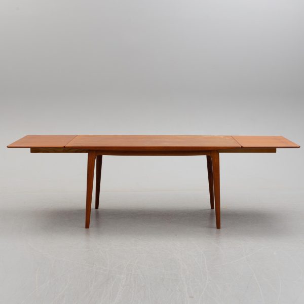 Spisebord med tillægsplader, teak, Alfred Christensen model 371/Boomerang