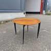 Bakkebord af teak med sorte ben, H. Engholm & Svend Åge Willumsen, Fritz Hansen