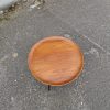 Bakkebord af teak med sorte ben, H. Engholm & Svend Åge Willumsen, Fritz Hansen