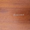 Bakkebord af teak med sorte ben, H. Engholm & Svend Åge Willumsen, Fritz Hansen