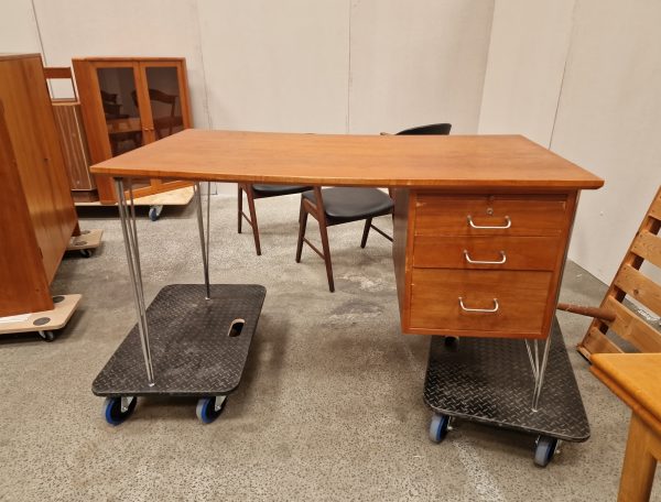 Skrivebord, teak, Heinrich Roepsdorff