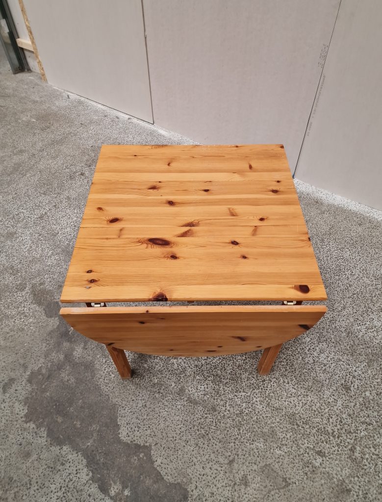 spisebord med endeklapper fyrretræ — billede 7