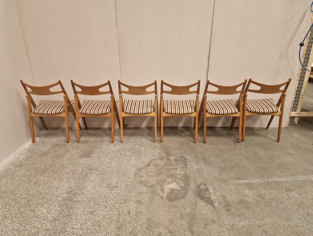 Wegner CH29 Seks spisestole i massiv egetræ, Wegner CH29 — billede 2