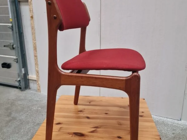 Erik Buch model OD49 Syv spisestole i massiv teak, til ompolstring — billede 8