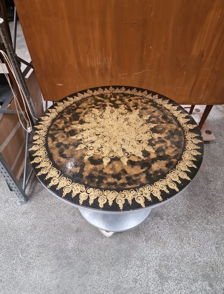 Mygge, CADO, France & Søn Rundt spisebord på trompetfod, Mygge, CADO, France & Søn — billede 5