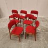 Erik Buch model OD49  Syv spisestole i massiv teak, til ompolstring — billede 4