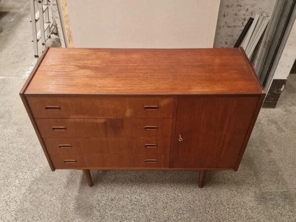 Skænk med skuffer og skab, teak — billede 3