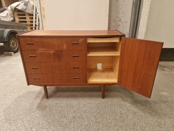 Skænk med skuffer og skab, teak — billede 5