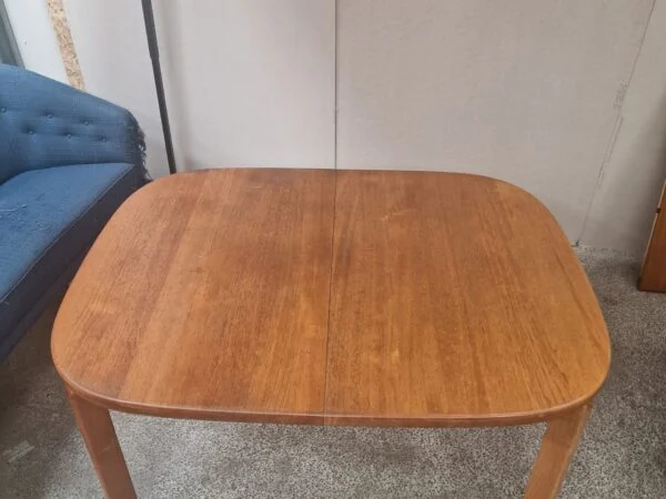 Skovmand & Andersen Spisebord, ovalt, med to tillægsplader, teak, Skovmand & Andersen — billede 4