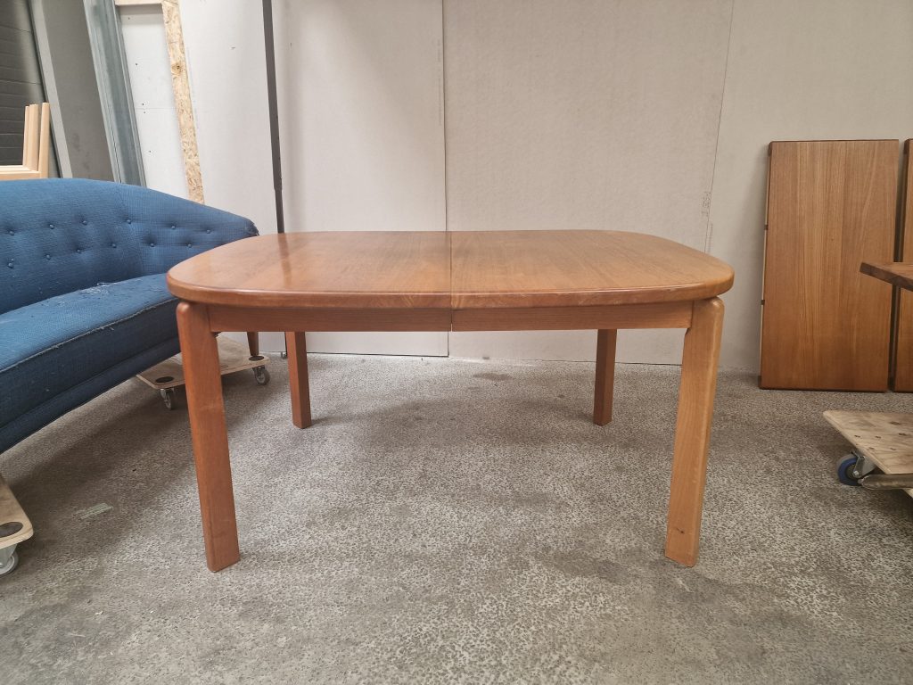 Skovmand & Andersen Spisebord, ovalt, med to tillægsplader, teak, Skovmand & Andersen — billede 9