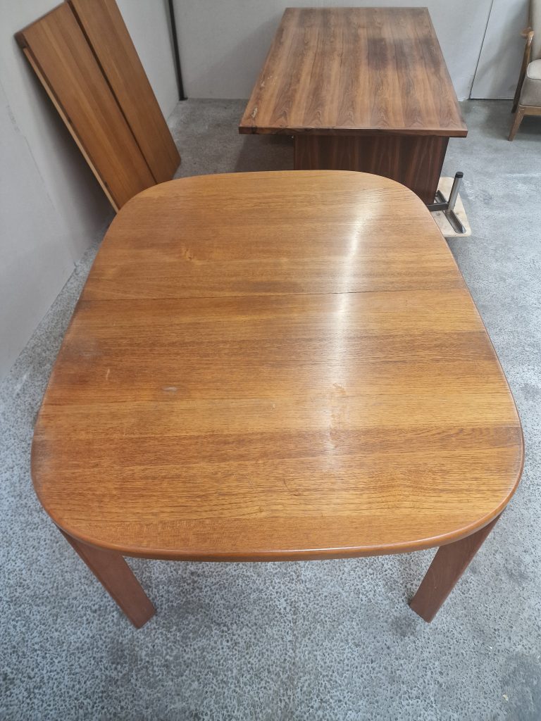 Skovmand & Andersen Spisebord, ovalt, med to tillægsplader, teak, Skovmand & Andersen — billede 7
