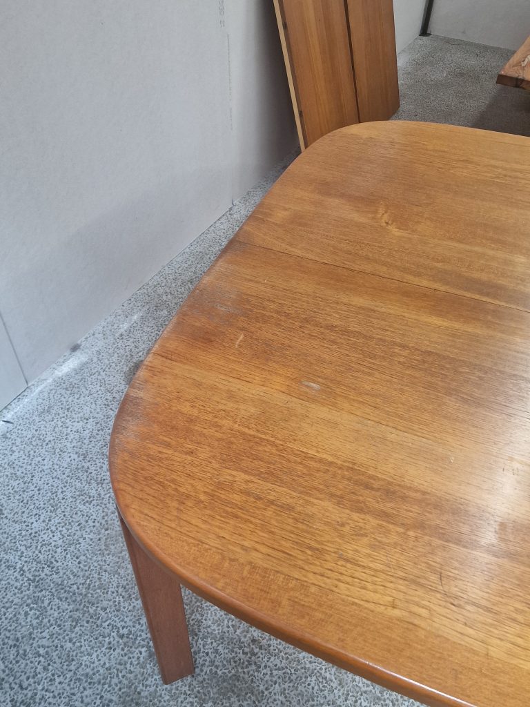 Skovmand & Andersen Spisebord, ovalt, med to tillægsplader, teak, Skovmand & Andersen — billede 20