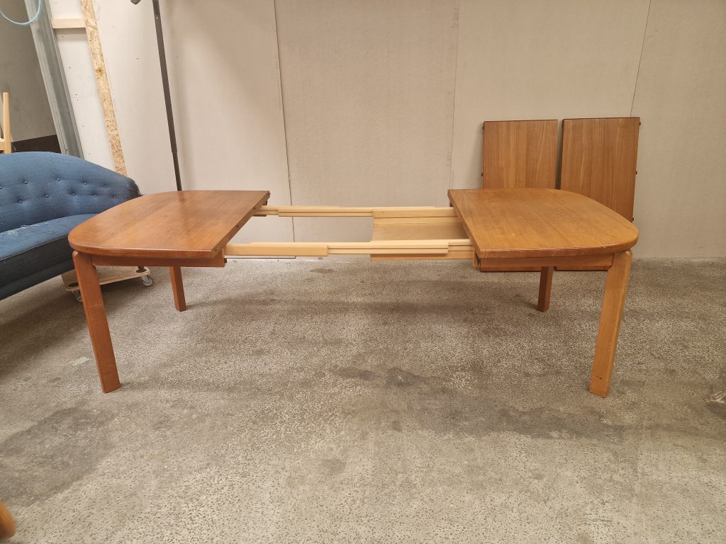 Skovmand & Andersen Spisebord, ovalt, med to tillægsplader, teak, Skovmand & Andersen — billede 11