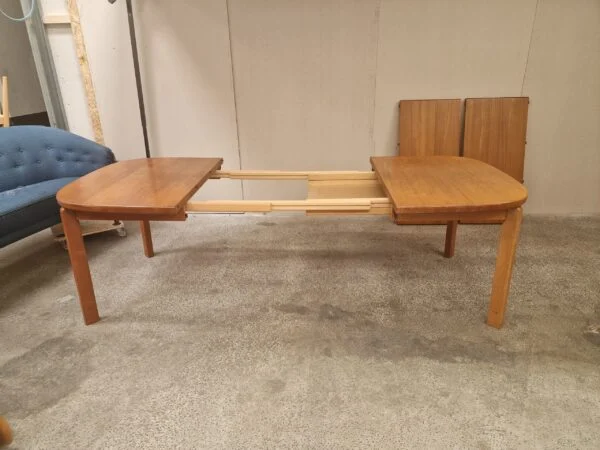 Skovmand & Andersen Spisebord, ovalt, med to tillægsplader, teak, Skovmand & Andersen — billede 11