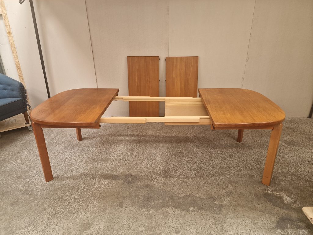 Skovmand & Andersen Spisebord, ovalt, med to tillægsplader, teak, Skovmand & Andersen — billede 25