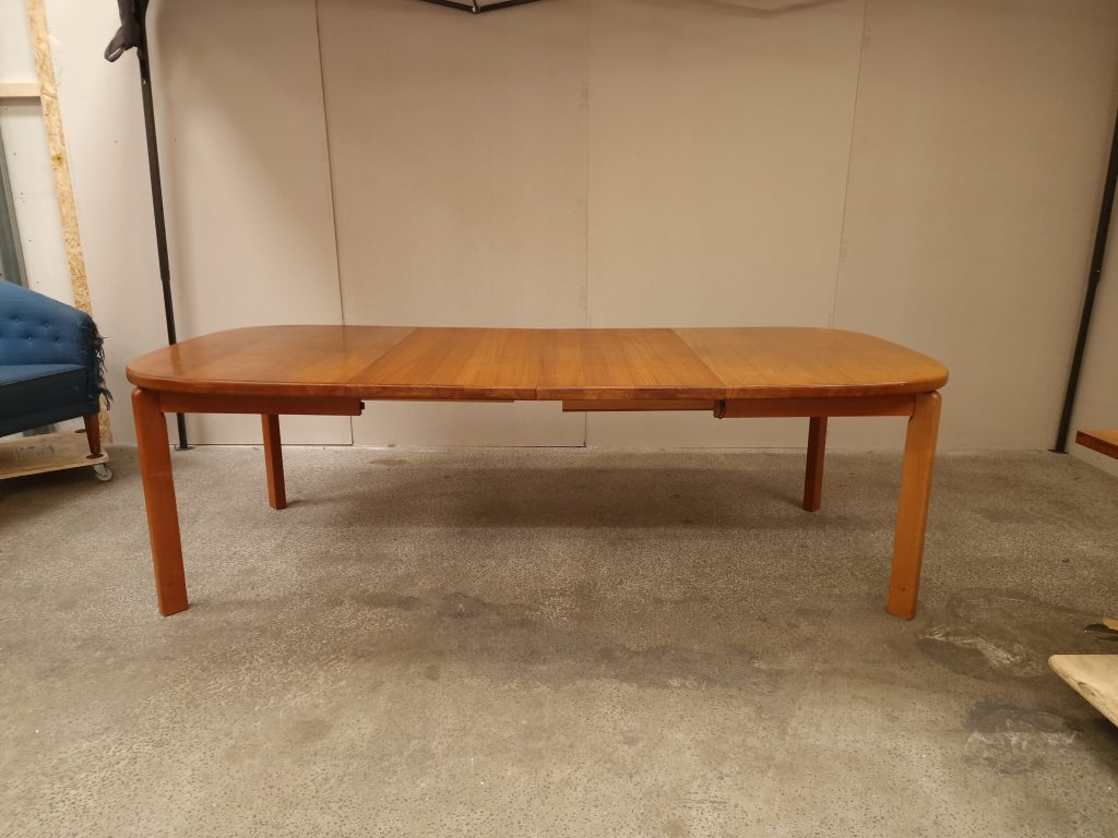 Skovmand & Andersen Spisebord, ovalt, med to tillægsplader, teak, Skovmand & Andersen — billede 6