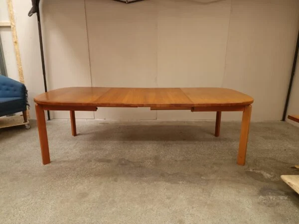 Skovmand & Andersen Spisebord, ovalt, med to tillægsplader, teak, Skovmand & Andersen — billede 6