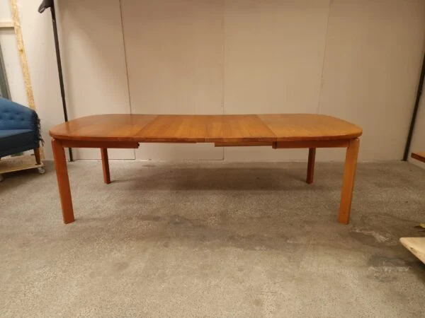 Skovmand & Andersen Spisebord, ovalt, med to tillægsplader, teak, Skovmand & Andersen — billede 18