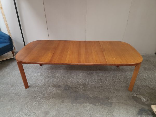 Spisebord, ovalt, med to tillægsplader, teak, Skovmand & Andersen