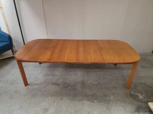 Skovmand & Andersen Spisebord, ovalt, med to tillægsplader, teak, Skovmand & Andersen — billede 5