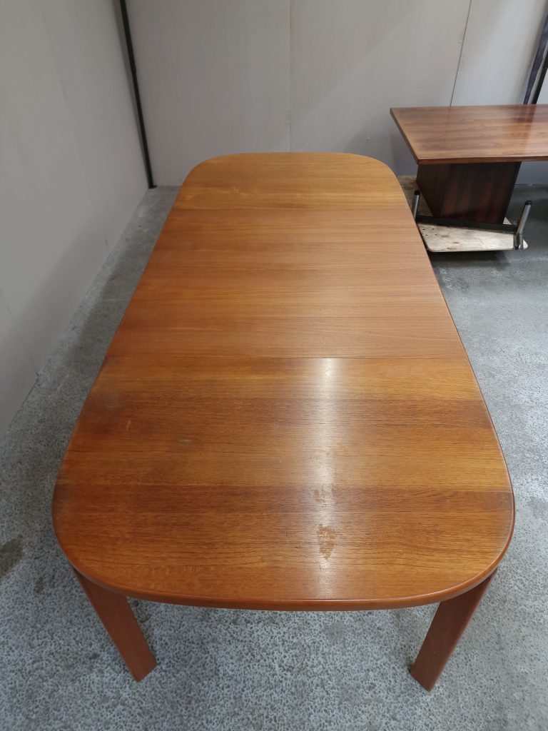 Skovmand & Andersen Spisebord, ovalt, med to tillægsplader, teak, Skovmand & Andersen — billede 27