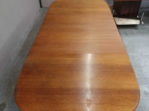 Skovmand & Andersen Spisebord, ovalt, med to tillægsplader, teak, Skovmand & Andersen — billede 27