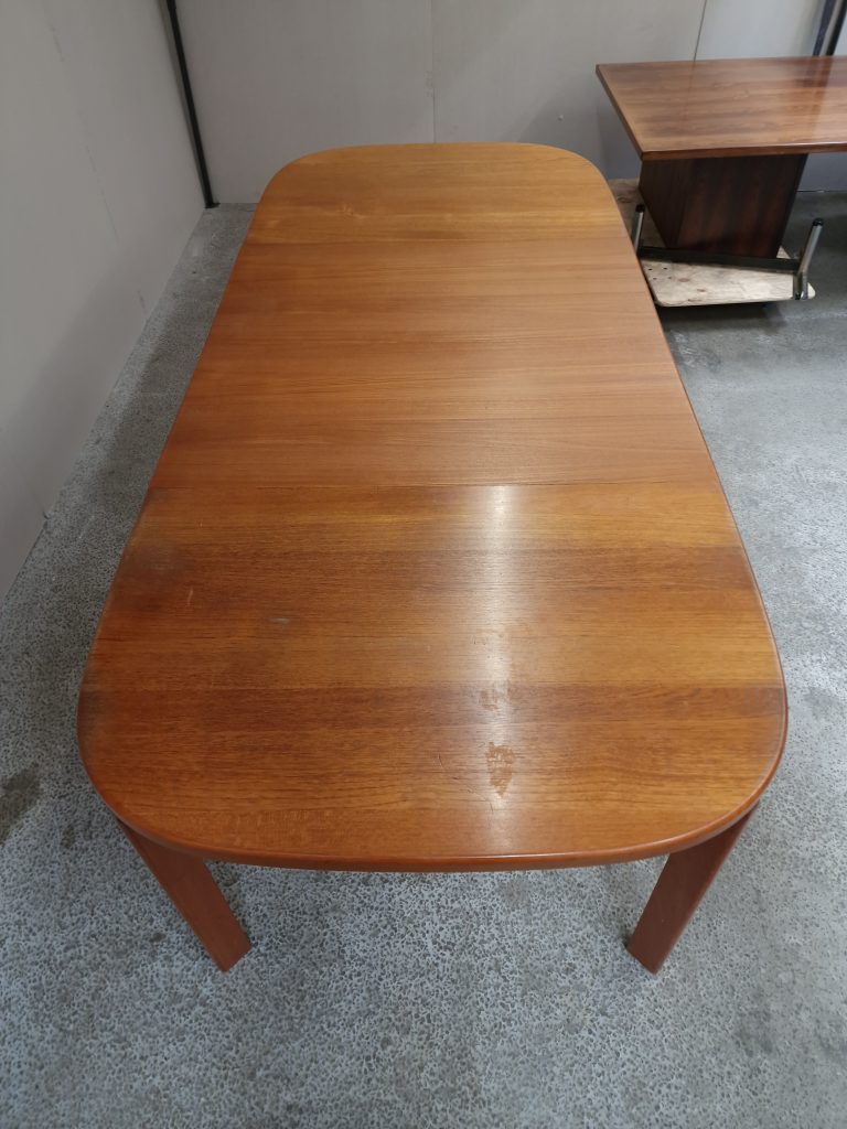 Skovmand & Andersen Spisebord, ovalt, med to tillægsplader, teak, Skovmand & Andersen — billede 17