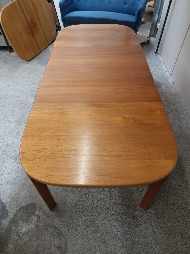 Skovmand & Andersen Spisebord, ovalt, med to tillægsplader, teak, Skovmand & Andersen — billede 26