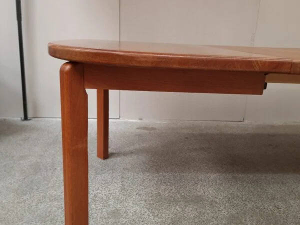 Skovmand & Andersen Spisebord, ovalt, med to tillægsplader, teak, Skovmand & Andersen — billede 13