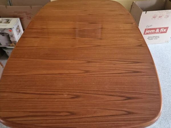 Skovby Spisebord på stel med tillægsplader, teak, ovalt, Skovby — billede 16