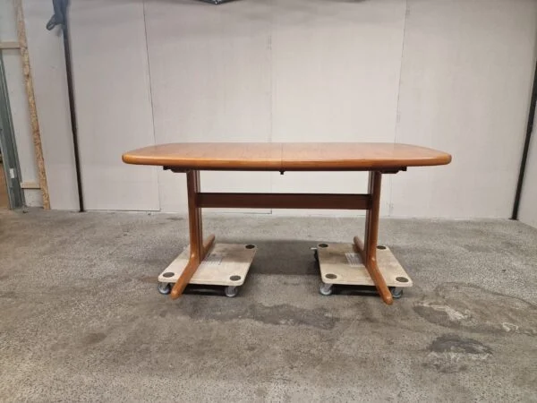 Skovby Spisebord på stel med tillægsplader, teak, ovalt, Skovby — billede 21